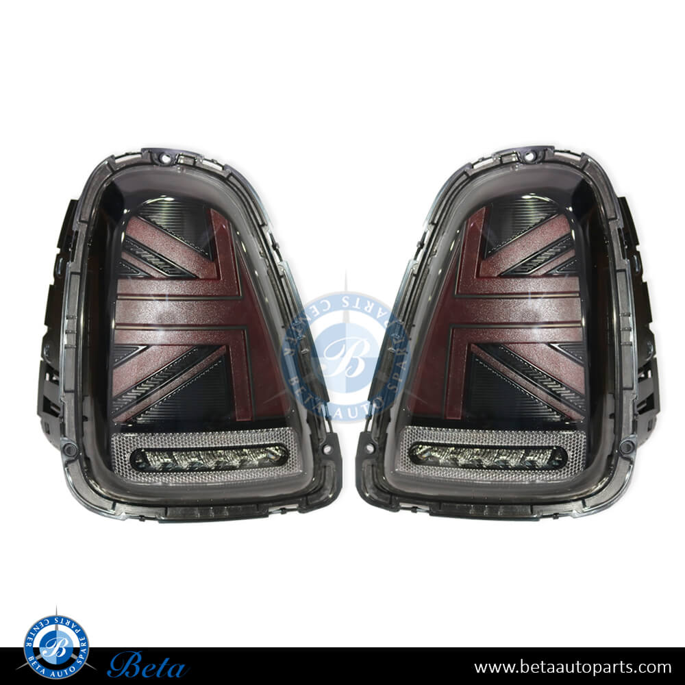 Tail lamp upgrade to Union Jack look Black Color for MINI Hatch R56 /R57 2007-2010 models, Part Number 63212757009 / 63212757010