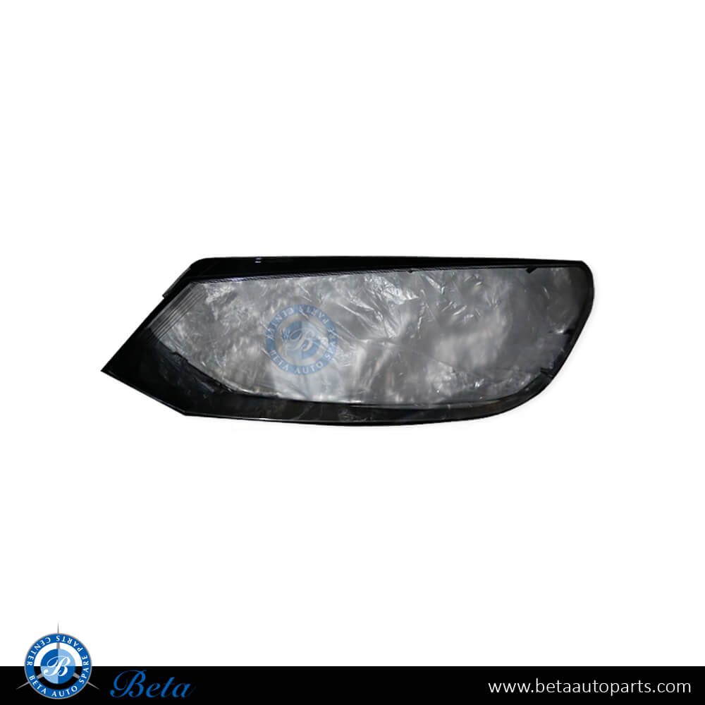 Left Side Headlamp Xenon Lens for Volkswagen Touareg 2011-2014 models, Part Number 7P1941751