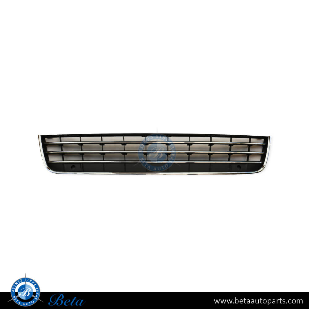 Front Bumper Lower Grille with Chrome for Volkswagen Touareg 2011-2014 models, Part Number 7P6853671E