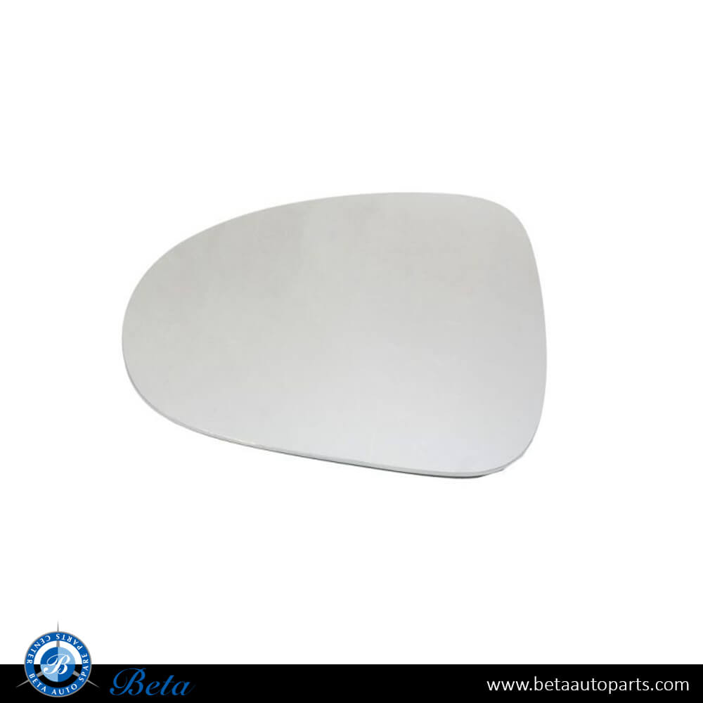 Right Side Mirror Glass H-Bas for Volkswagen Touareg 2011-2017 models, Part Number 7P6857522C