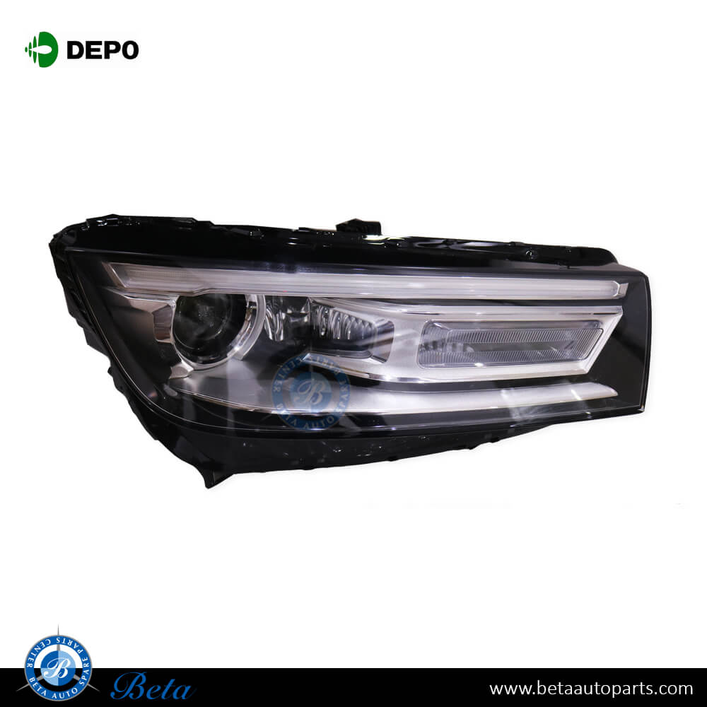 Right Side Headlamp Xenon for Audi Q5 2018 -Up models, Part Number 80A941044