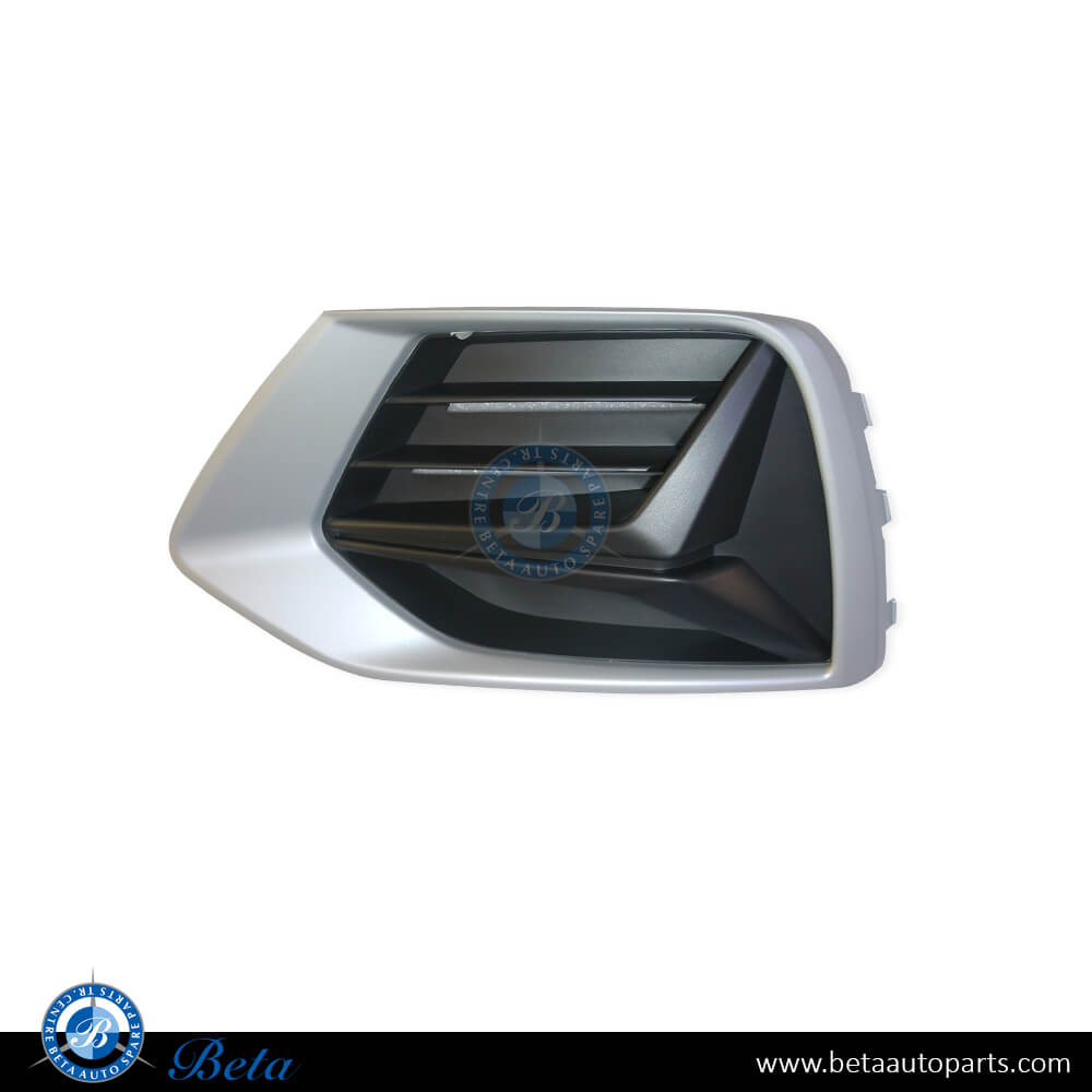 Left Side Front Bumper Upper Grille with Chrome for Audi Q3 2019-Up models, Part Number 83A807671