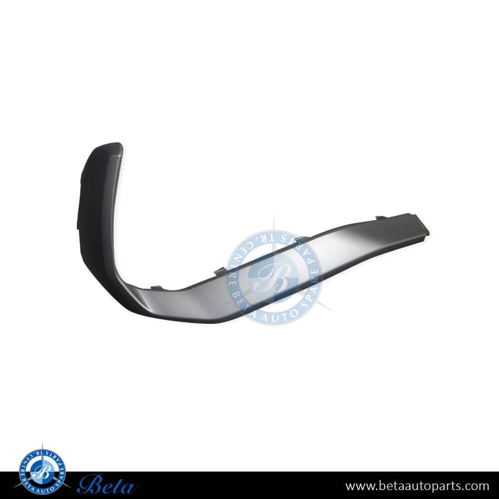 Left Side Rear Diffuser Chrome Moulding - Silver for Audi Q3 Standard/S-Line 2019-Up models, Part Number 83F807967TB2