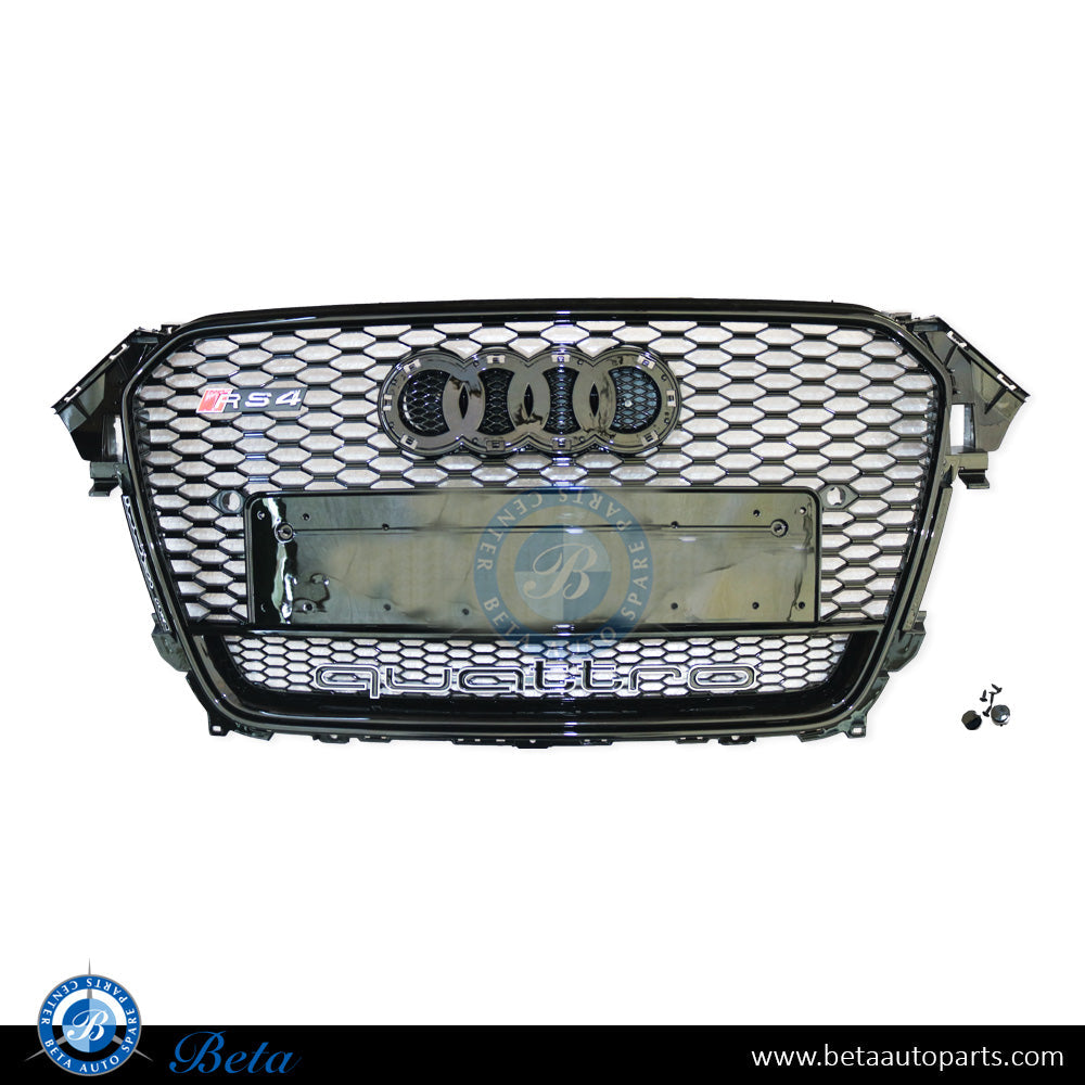 Audi A4 (2012-2015), Grille RS4 Look (All Black), China, 8K0853651R