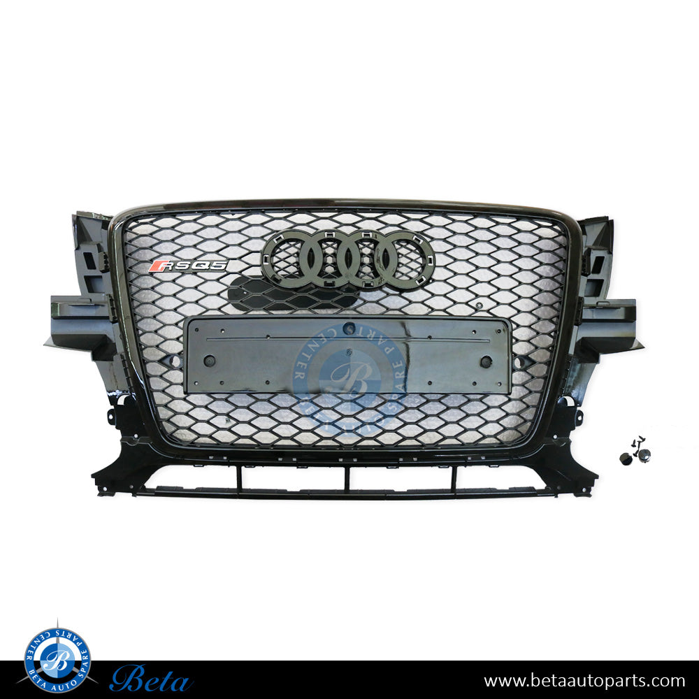 Grille RSQ5 Look All Black for Audi Q5 2009-2012 models, Part Number 8R0853651P