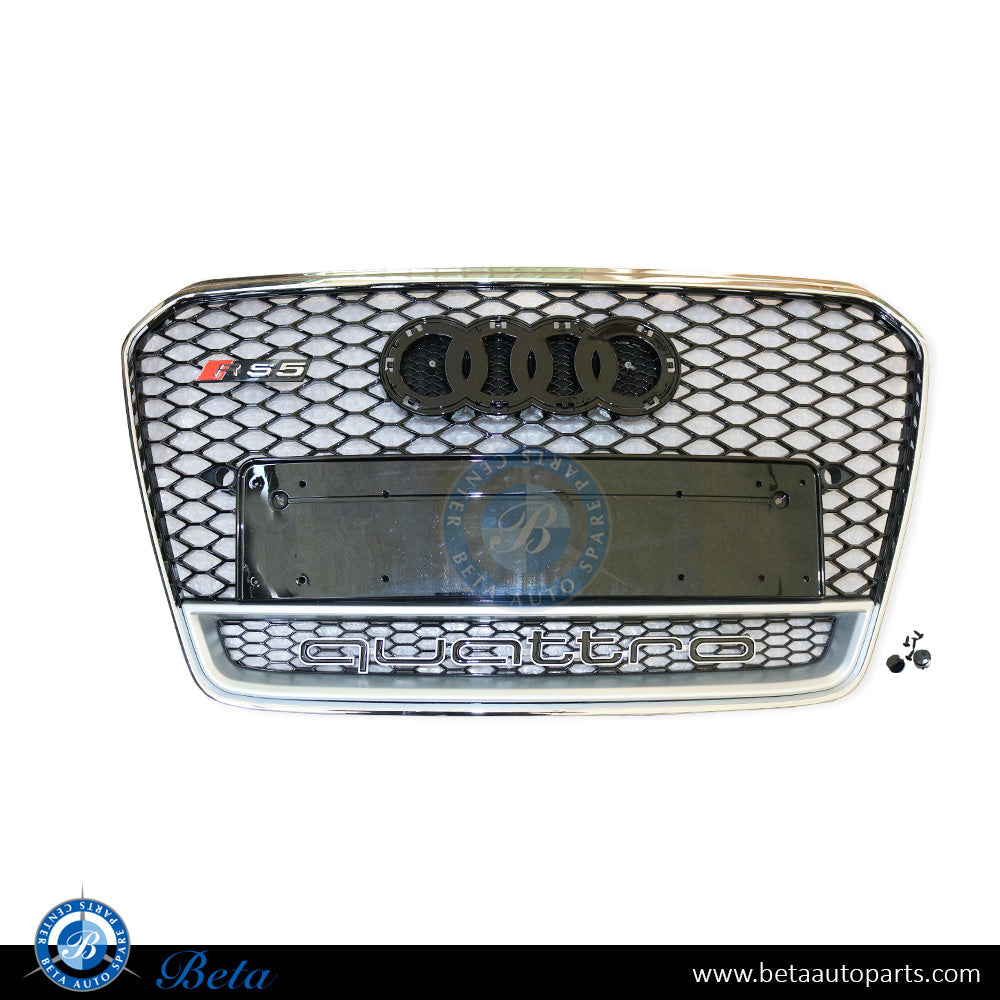 Audi A5 (2012-2016), Grille RS5 Look (Black and Chrome), China, 8T0853651D