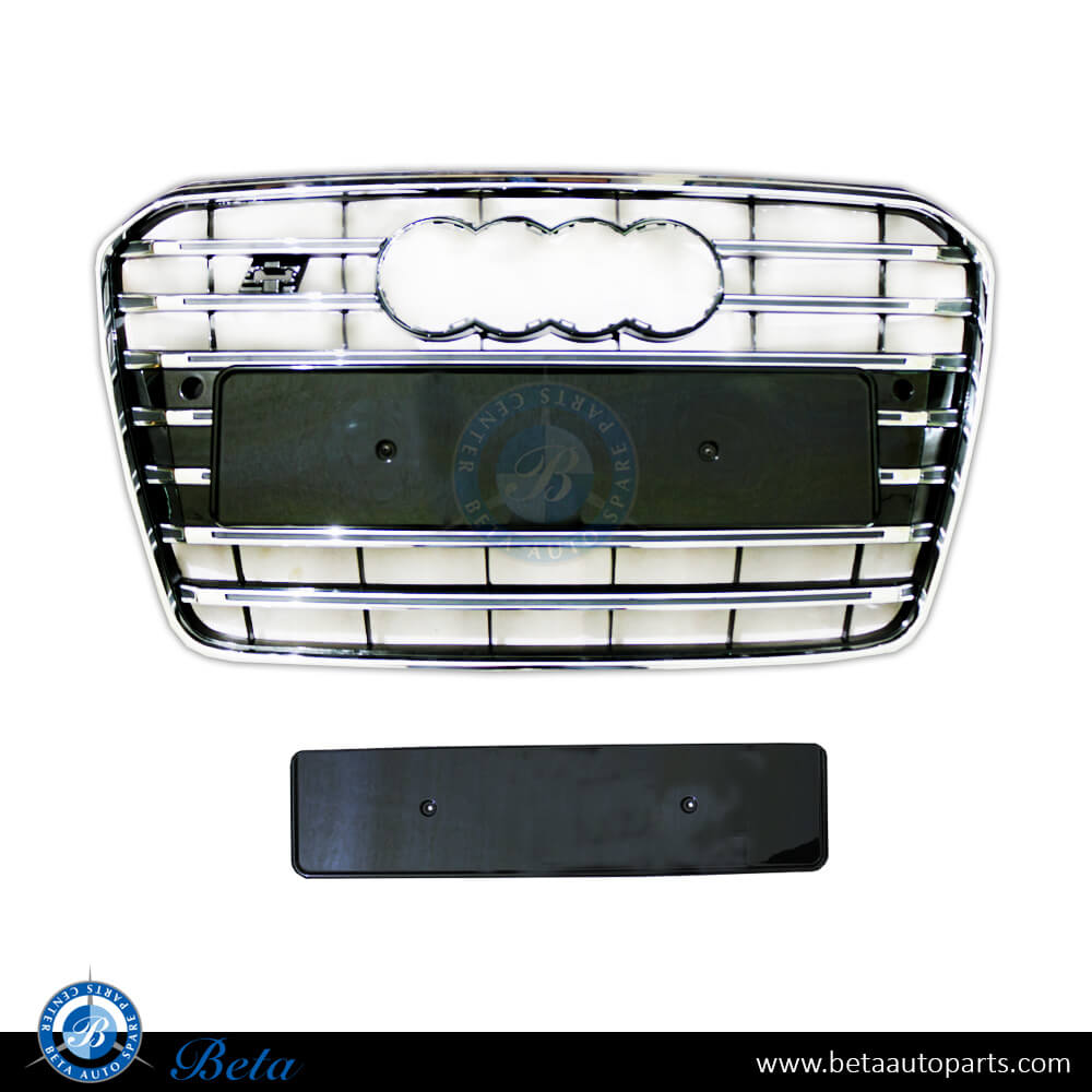 Audi A5 (2012-2016), Grille S5 Look (Black and Chrome), China, 8T0853651H