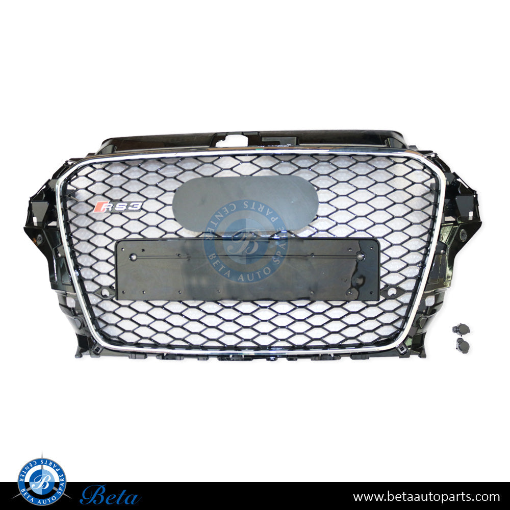 Audi A3 (2013-2016), Grille RS3 Look (Black and Chrome), China, 8V4853651F