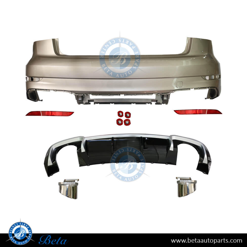 Rear Bumper Assembly RS3 Look for Standard Sedan for Audi A3 2017-2019 models, Part Number 8V5807067M