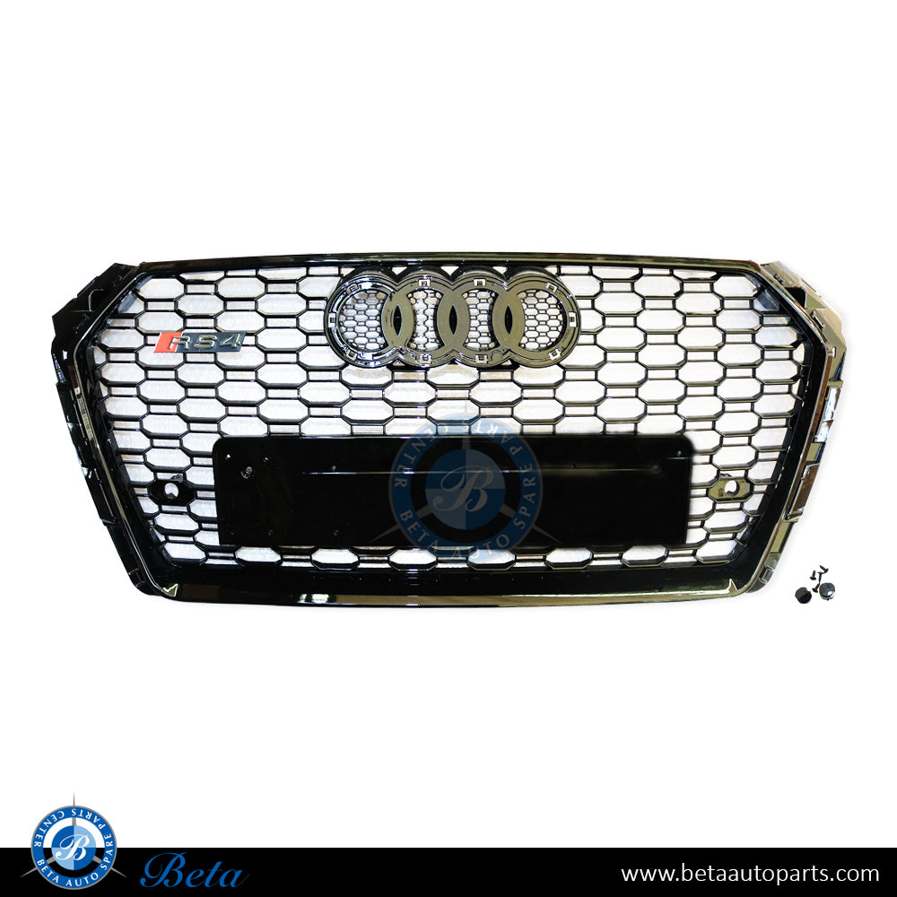 Audi A4 (2016-2019), Grille RS4 Look (All Black), China, 8W0853651BD