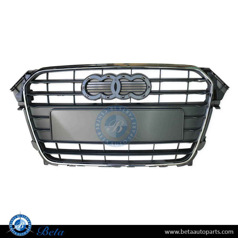 Radiator Grille Gray color for Audi A4 2012-2015 models, Part Number 8K0853651E1QP