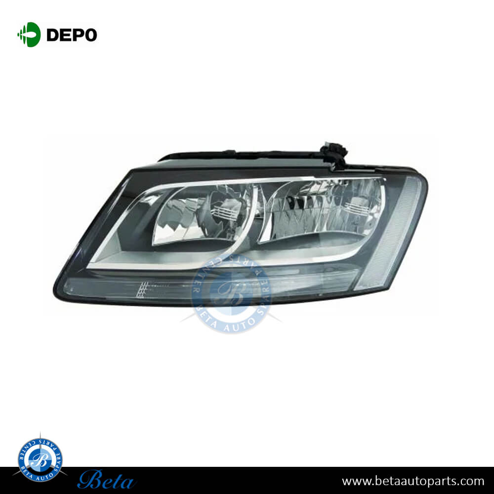 Left Side Headlamp Normal for Audi Q5 2009-2012 models, Part Number 8R0941029