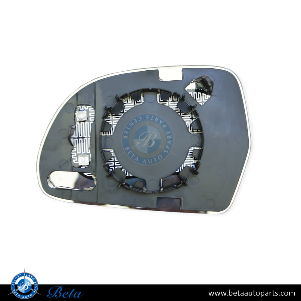 Right Side Mirror Glass - LD.H-CV for Audi A3/A4/A5/A6/A8/Q3 2008-2014 models, Part Number 8T0857536D