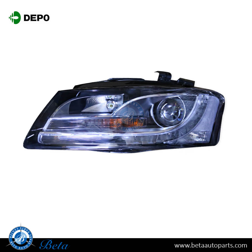 Audi A5 (2008-2011), Headlamp Xenon LED (Left), Depo, 8T0941029AD