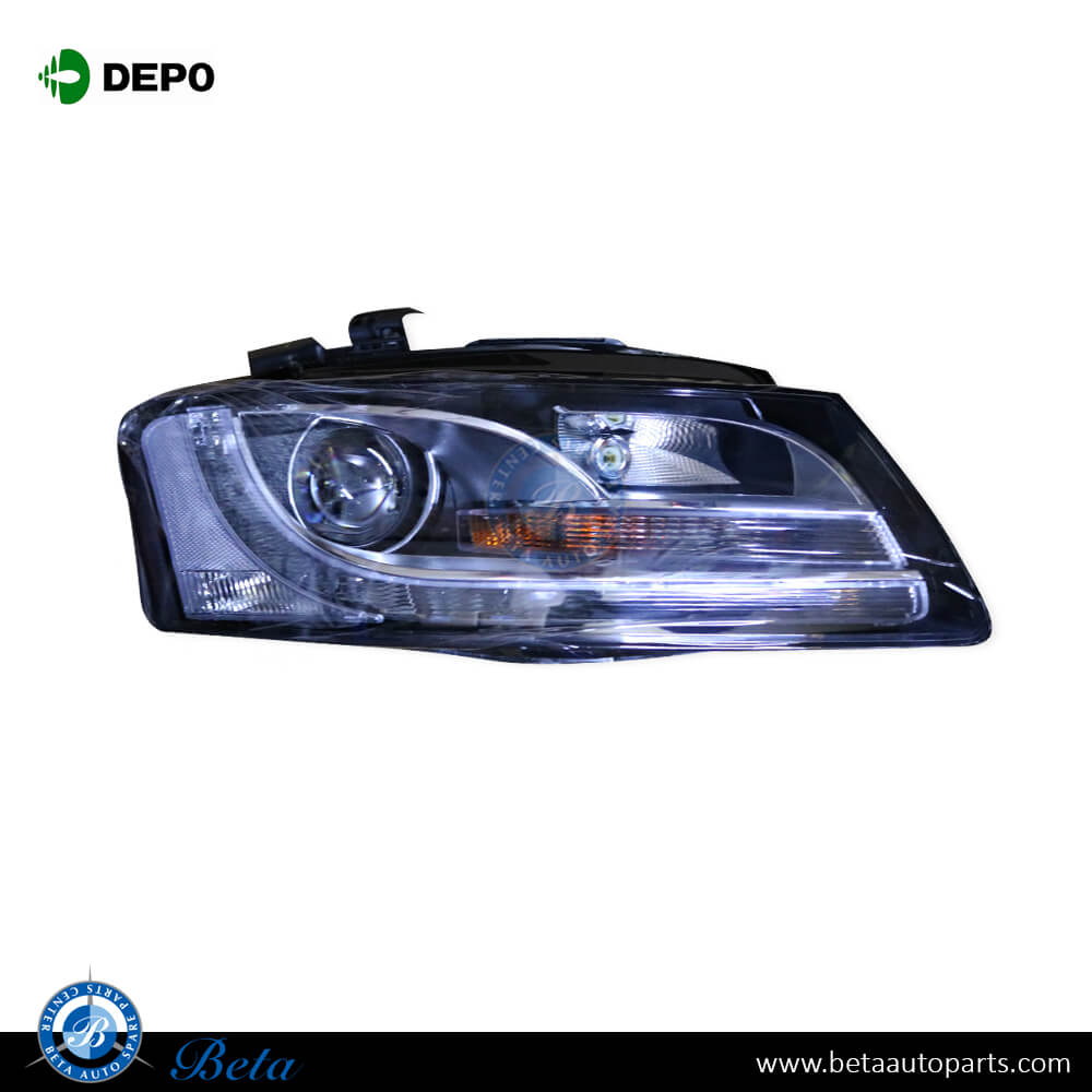 Audi A5 (2008-2011), Headlamp Xenon LED (Right), Depo, 8T0941030AD