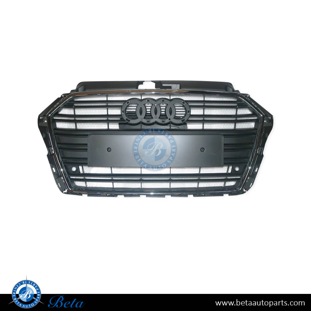 Radiator Grille with PDC for Audi A3 2017-2019 models, Part Number 8V3853651AA