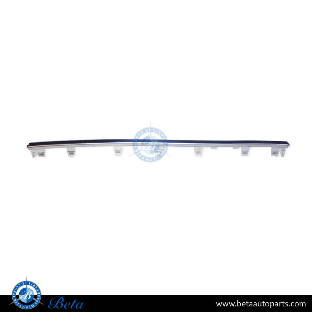 Audi A4 S-Line (2020-Up), Rear Diffuser Moulding - Silver (Center), China, 8W08535513Q7