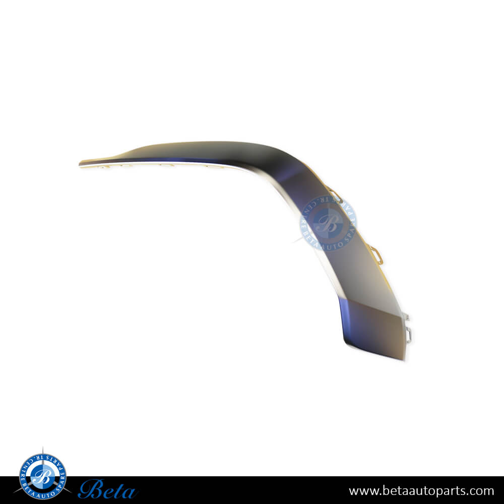 Audi A4 S-Line (2020-Up), Rear Diffuser Moulding - Silver (Right), China, 8W08535563Q7