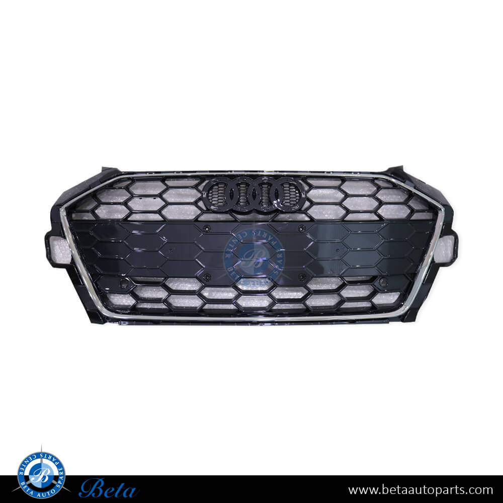 Radiator Grille with PDC for Audi A4 S-Line 2020-Up models, Part Number 8W0853651EB