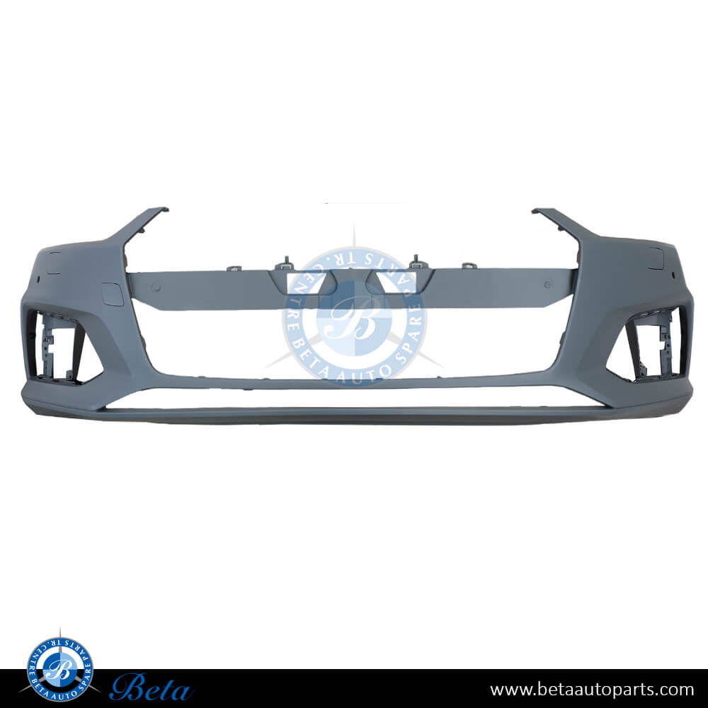 Audi A5 (2017-2019), Front Bumper with PDC and Washer, Taiwan, 8W6807065D