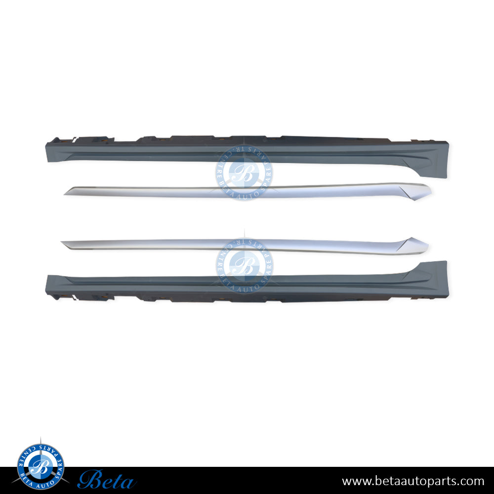 Audi A5 (2017-2019), Side Skirts RS5 Look 4DR, China, 8W6853855B / 8W6853856B