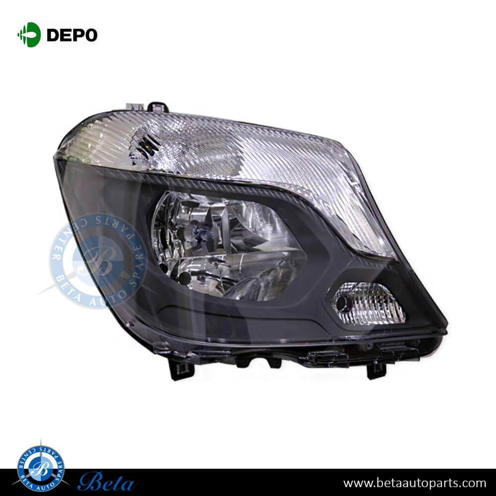 Right Side Headlamp Normal for Mercedes Sprinter 2006-Up models, Part Number 9068202461