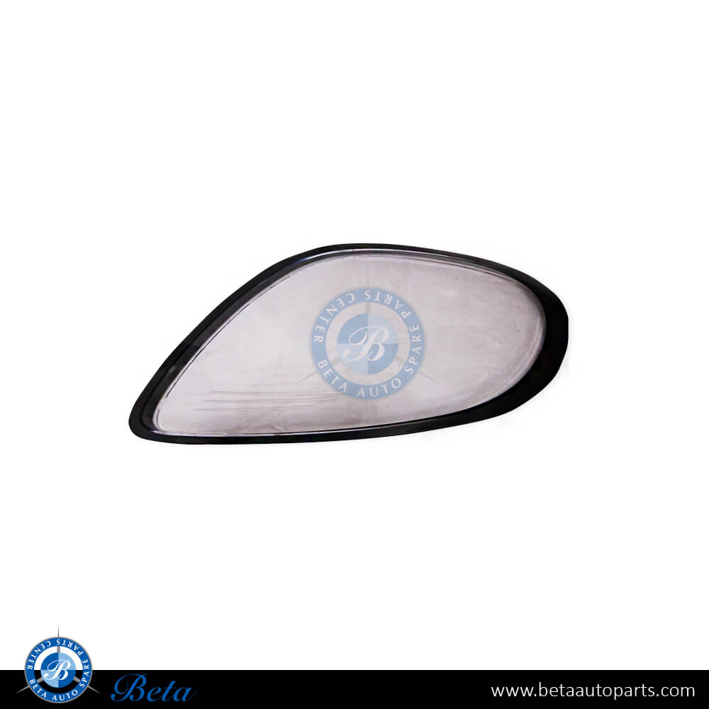 Right Side Headlamp lens for Porsche Boxter/Cayman 2013-2016 models, Part Number 98163111206