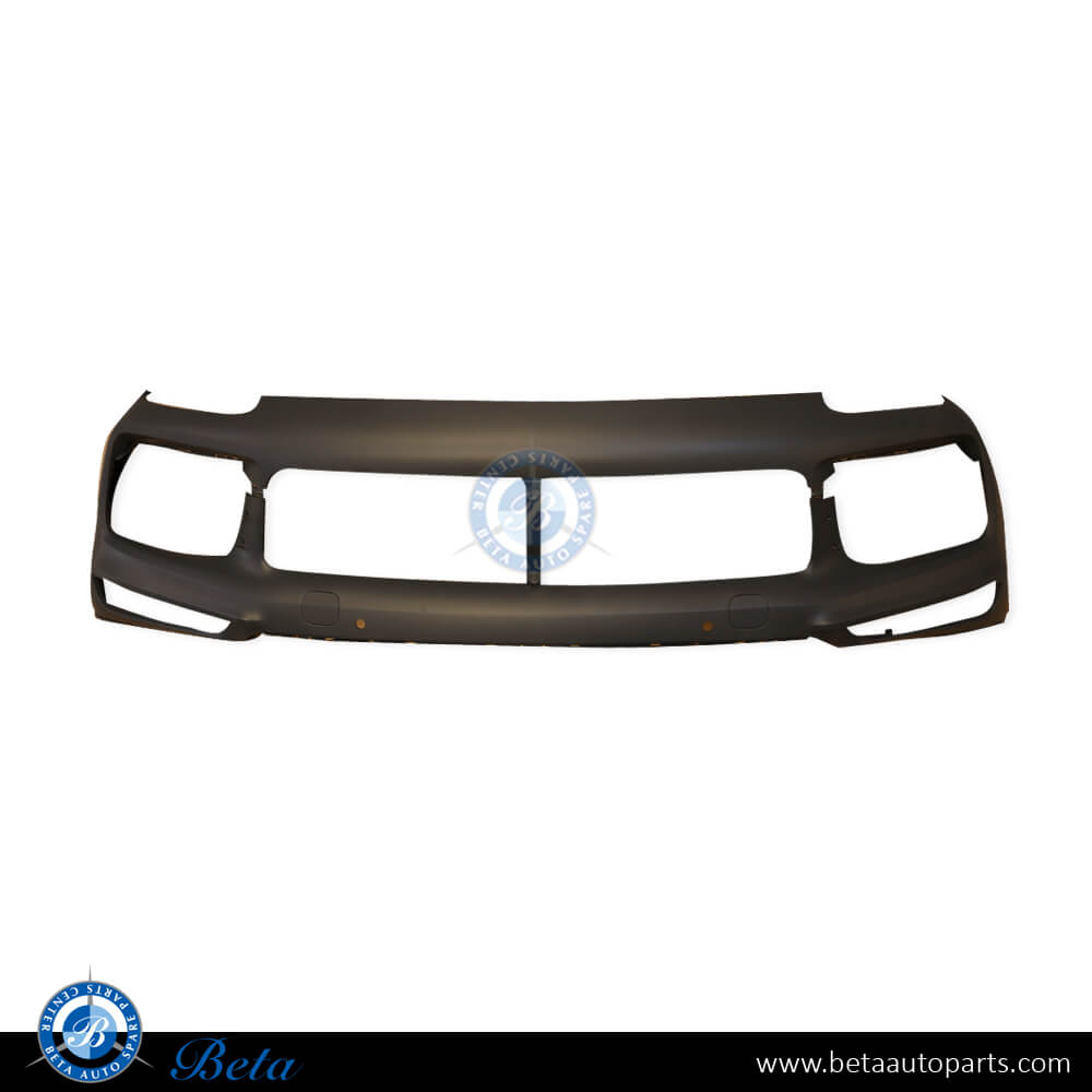 Front Bumper with Park Assist Basic for Porsche Cayenne 2018-Up models, Part Number 9Y0807217CG2X