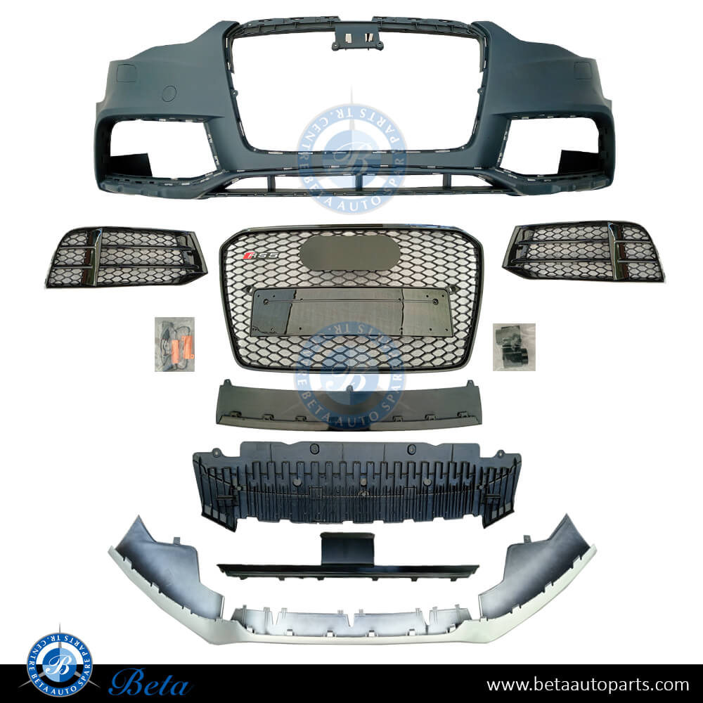 Front Bumper with Radiator Grille RS5 Look for Audi A5 2012-2016 models, Part Number 8T0807065