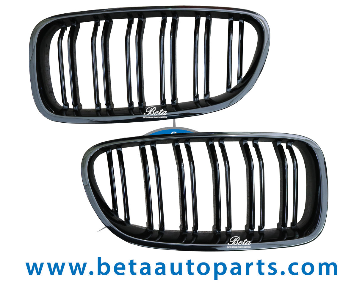 BMW 5 Series F10 (2010-2016), Radiator Grille M5 Look -Gloss Black, China, 51138057223 / 51138057224