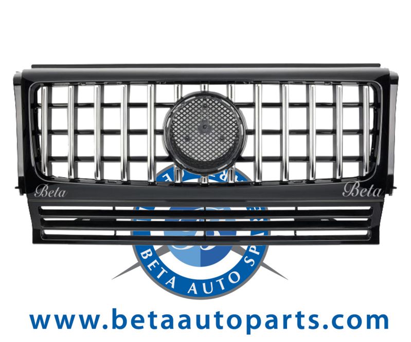 Radiator Grille GT Look -Black for Mercedes G-Class W463 1992-2017 models, Part Number 4638800523