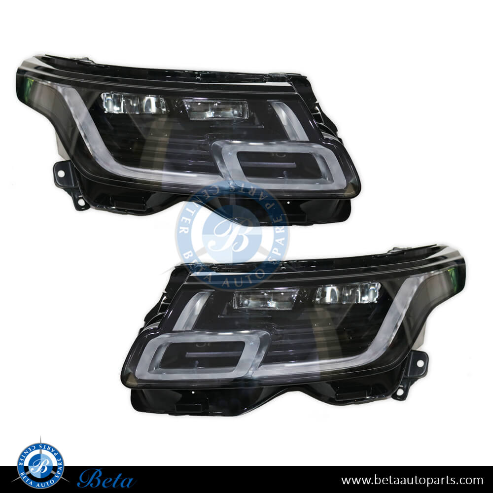 Headlamp Upgrade to 2018 High Beam look 2 Lens for Range Rover Vogue 2013-2017 models, Part Number LR067204 / LR067213