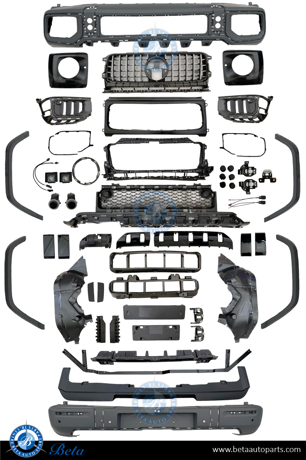 Mercedes G-Class W463 Body kit Upgrade to 2015 AMG G63 Look 