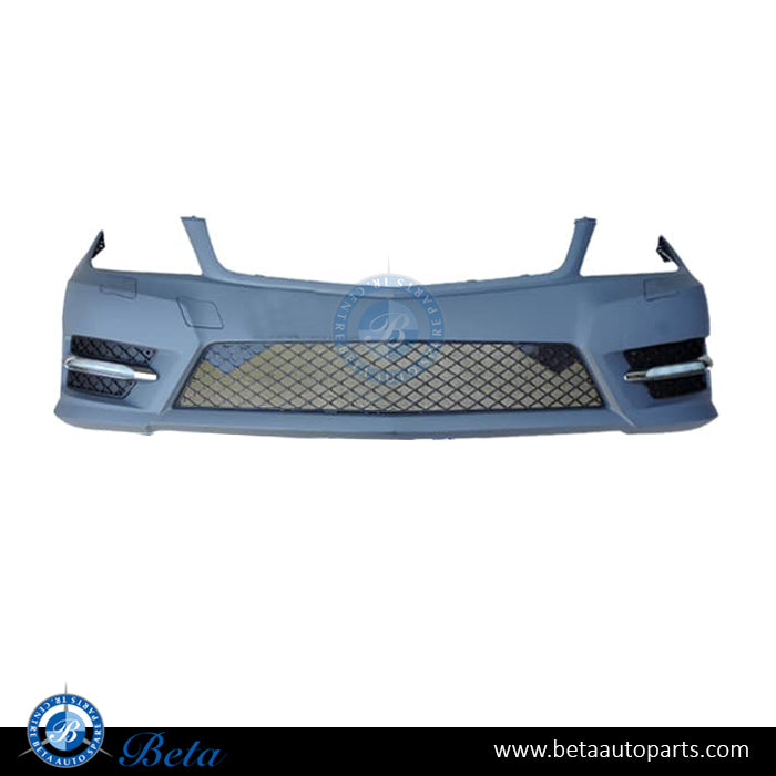 Mercedes C-Class W204 (2011-2014), Front Bumper Normal AMG without PDC and with Washer, Taiwan