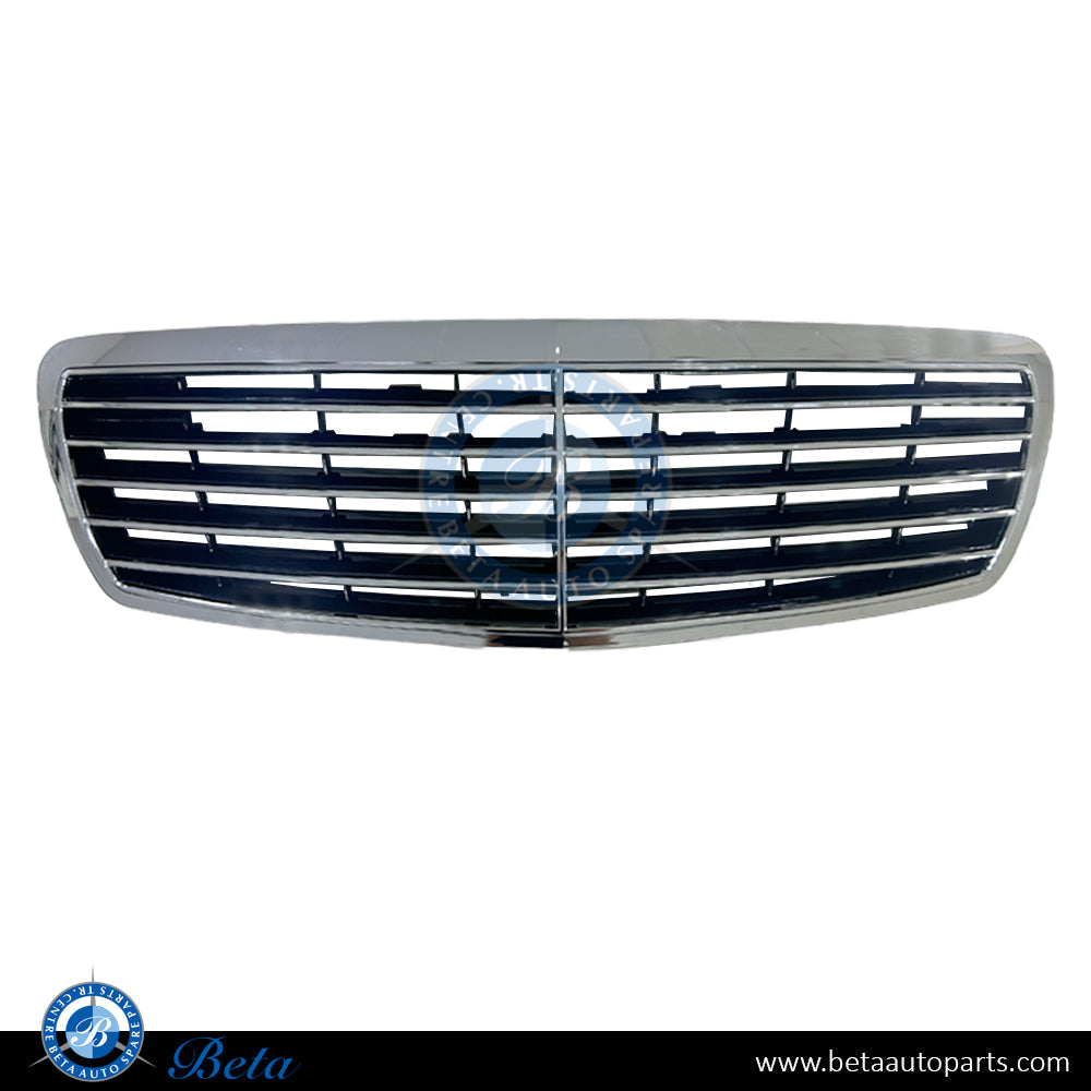 Radiator Grille with Black Moulding Avantgarde for Mercedes E-Class W211 2003-2005 models, Part Number 2118800583