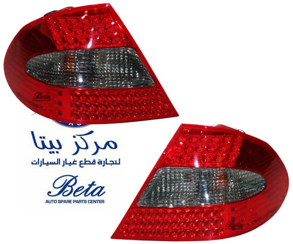 Tail Lamp Upgrade To 2008 LED Look -Red and Smoke for Mercedes CLK-Class W209 2003-2005 models