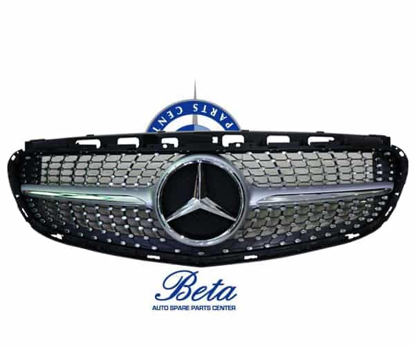 Mercedes E-Class W212 (2014-2016), Radiator Grille Diamond Look -Silver, China, 2128881A60