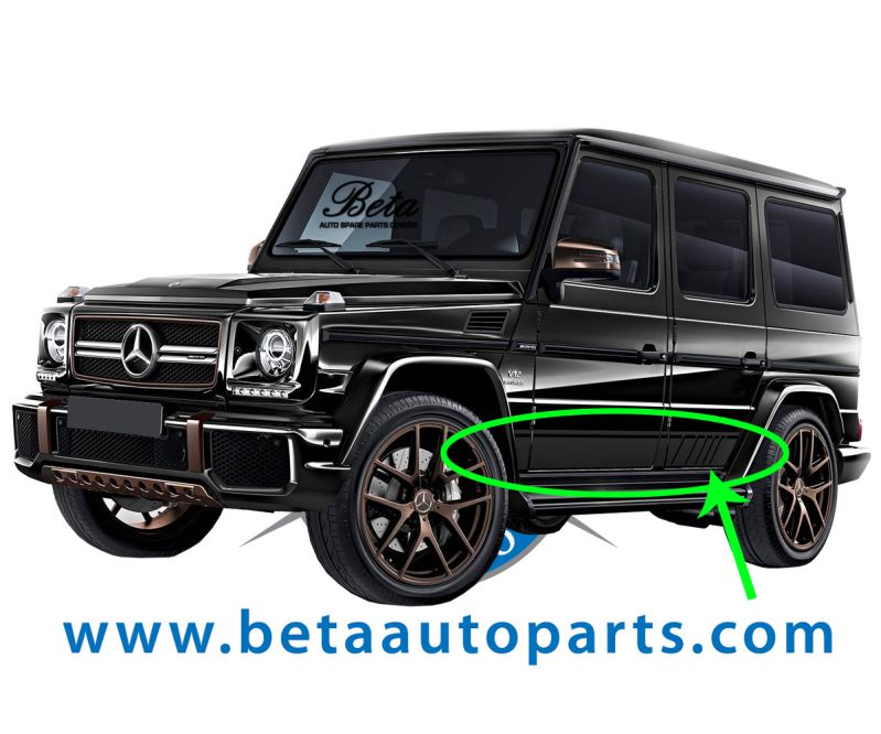 Side Decals Sticker AMG G65 -Black for Mercedes G-Class W463 1992-2017 models, Part Number 4639870375 / 4639870475