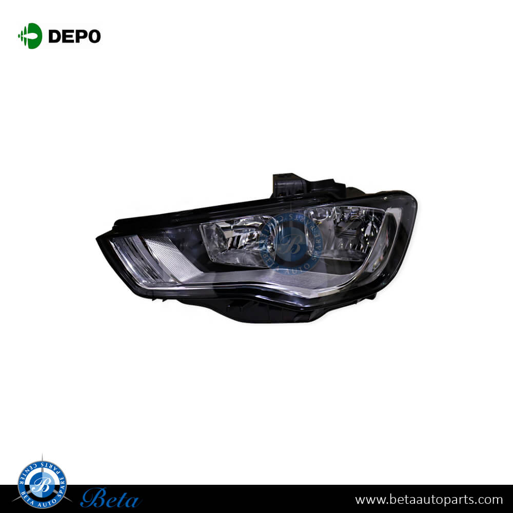 Left Side Headlamp Normal for Audi A3 2013-2016 models, Part Number 8V0941003