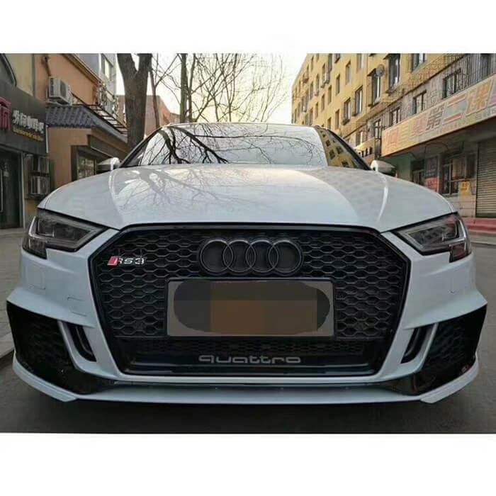 Audi A3 (2017-up), RS3 Look Front Bumper with Grille, China, 8V5807065T RS3