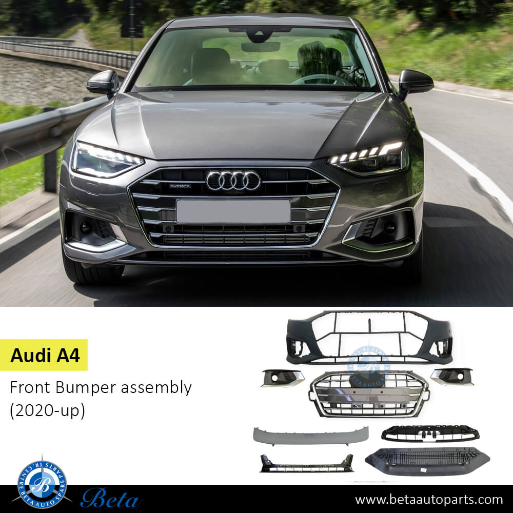 Audi A4 (2020-Up), Front Bumper assembly, China, 8W0807065BD