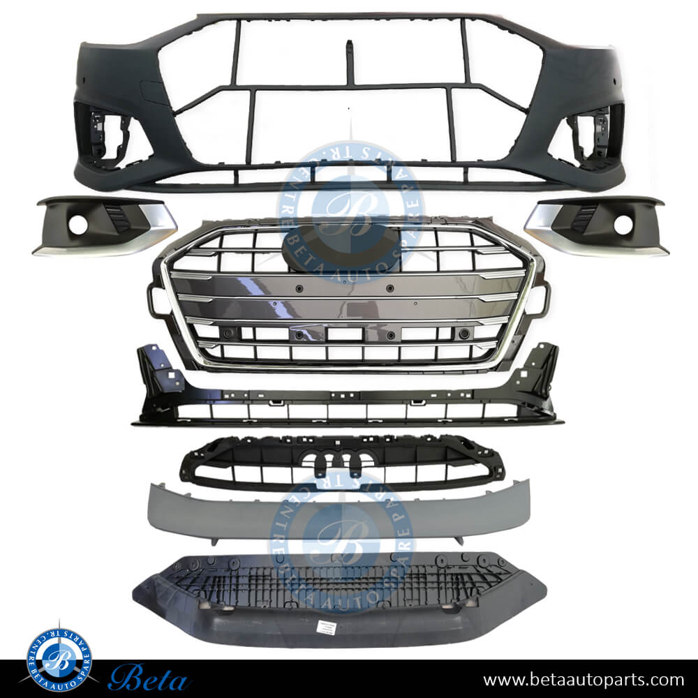 Audi A4 (2020-Up), Front Bumper assembly, China, 8W0807065BD