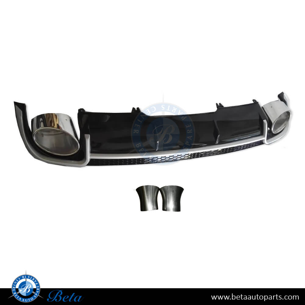 Audi A4 (2016-up), RS4 Look Rear Diffuser with Exhaust Tips, China, 8W0807521