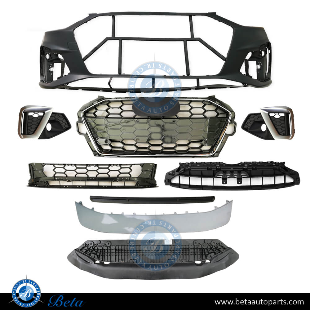 Audi A4 S-Line (2020-Up), Front Bumper assembly, China, 8W0807065BH