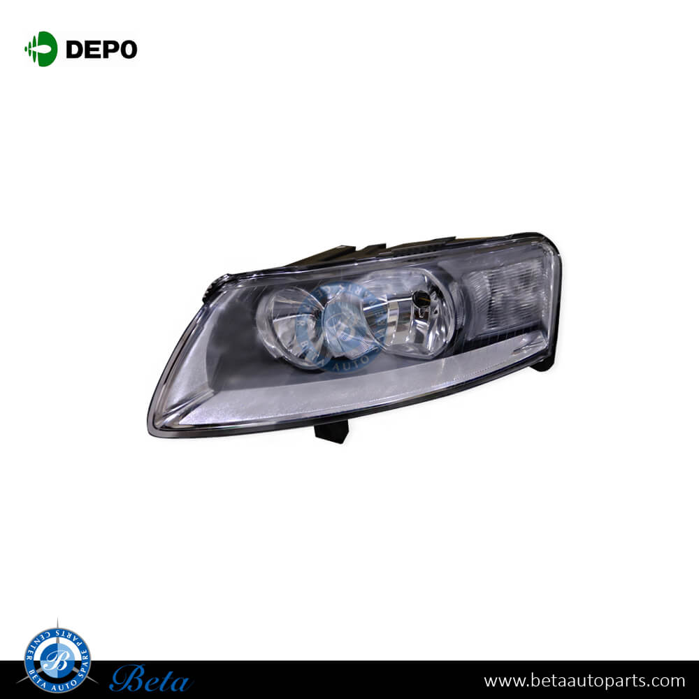 Left Side Headlamp Normal for Audi A6 2004-2008 models, Part Number 4F0941003A