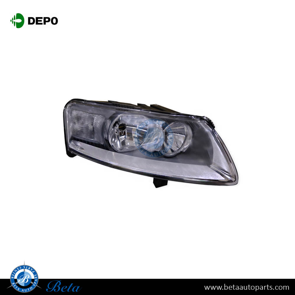 Right Side Headlamp Normal for Audi A6 2004-2008 models, Part Number 4F0941004A