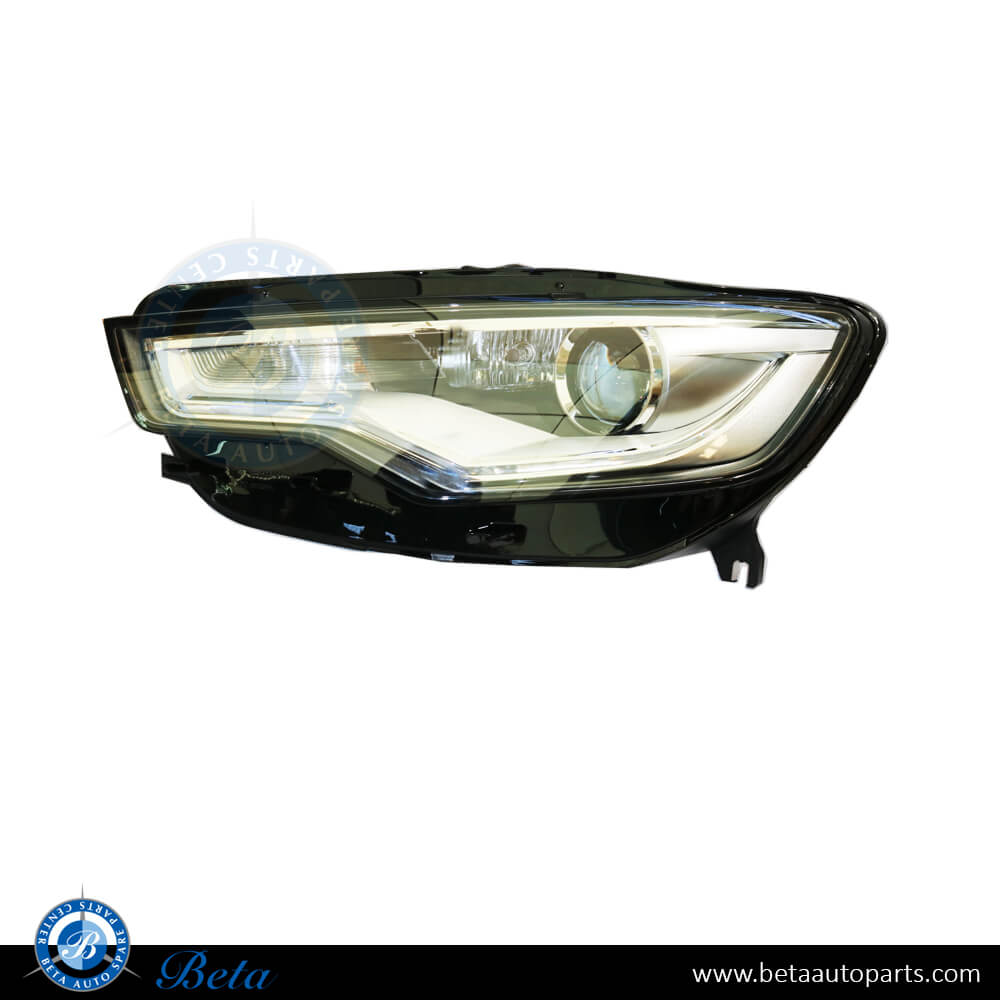 Left Side Headlamp Xenon Assembly for Audi A6 2011-2014 models, Part Number 4G0941043J / 4GD941005A