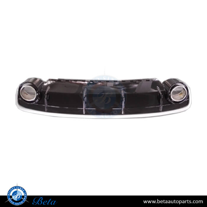 RSQ7 Look Rear Diffuser with Exhaust Tips for Audi Q7 2016-up models, Part Number 4M0807434