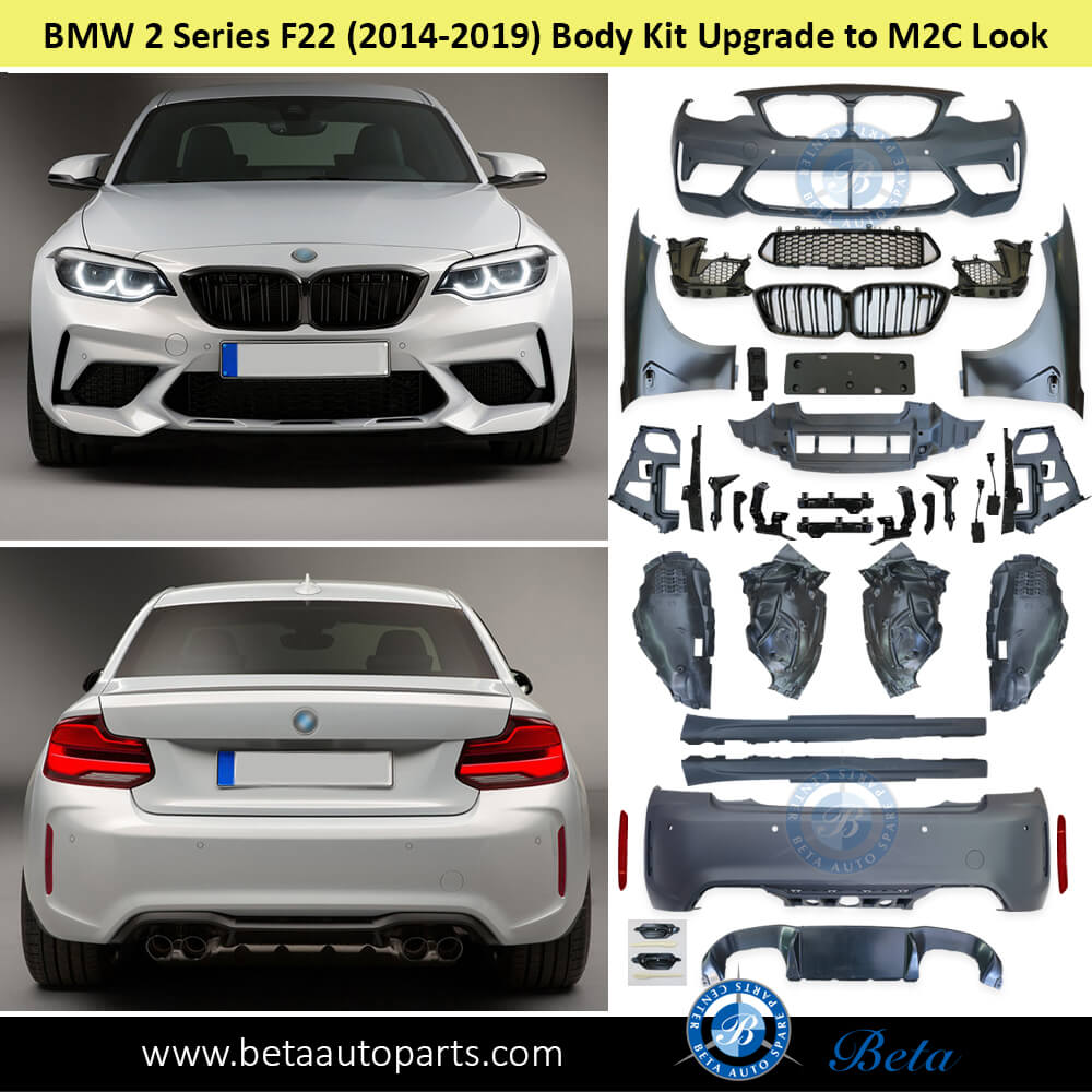 BMW 2 Series F22 (2014-2019), Body Kit Upgrade to M2C look for Wide Body, China