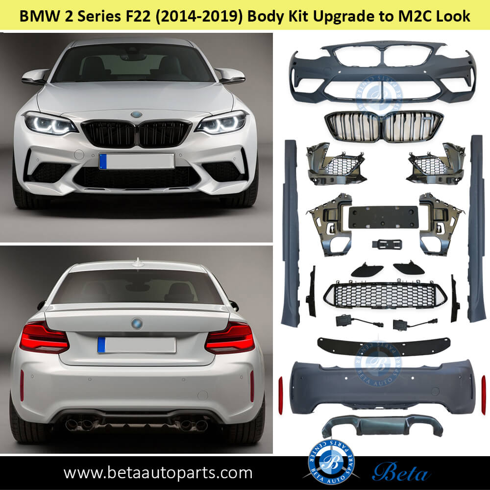 BMW 2 Series F22 (2014-2019), Body Kit Upgrade to M2C look for Narrow Body, China